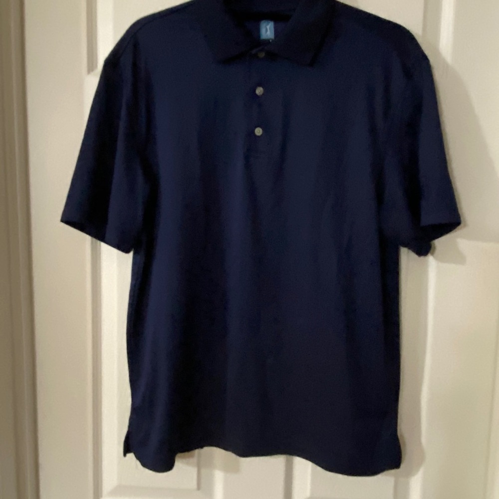 PGA Tour blue polo golf shirt size M